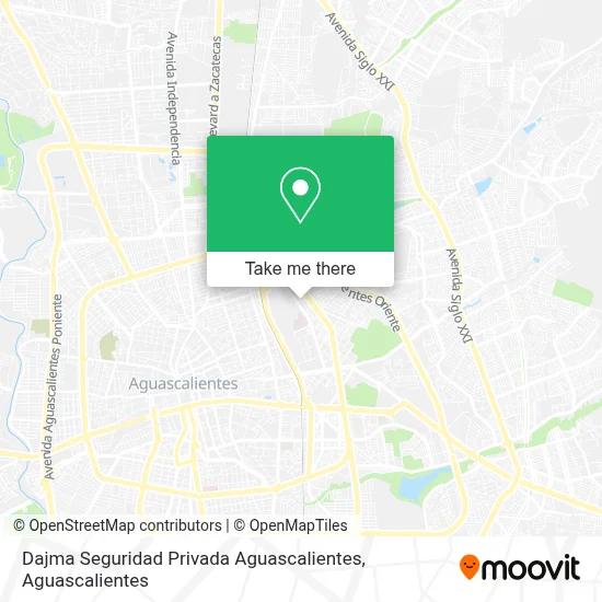 Dajma Seguridad Privada Aguascalientes map