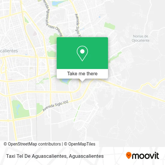 Taxi Tel De Aguascalientes map