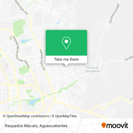 Raspados Macalú map