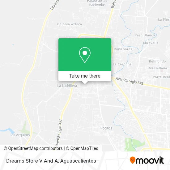 Dreams Store V And A map