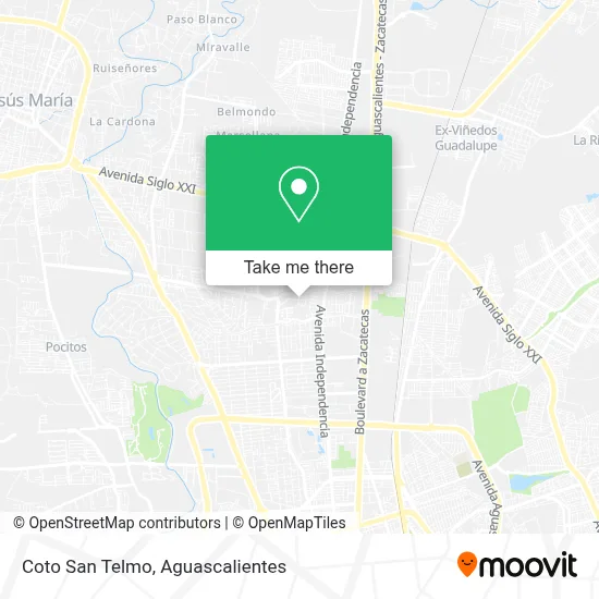 Coto San Telmo map