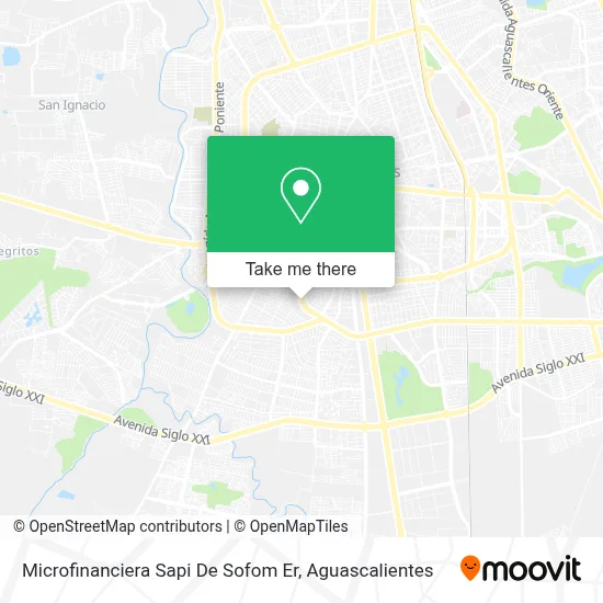 Microfinanciera Sapi De Sofom Er map