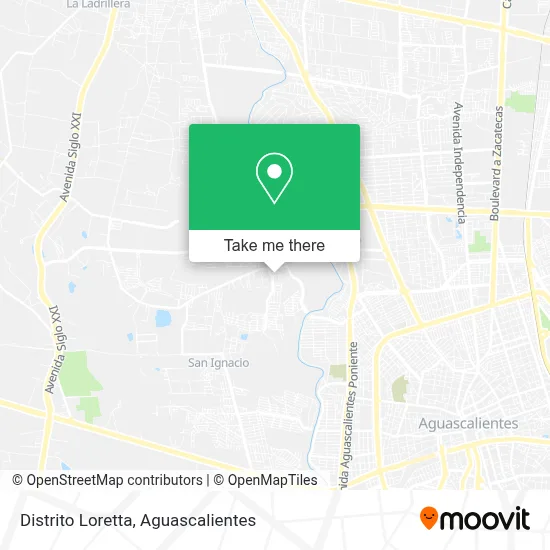 Distrito Loretta map