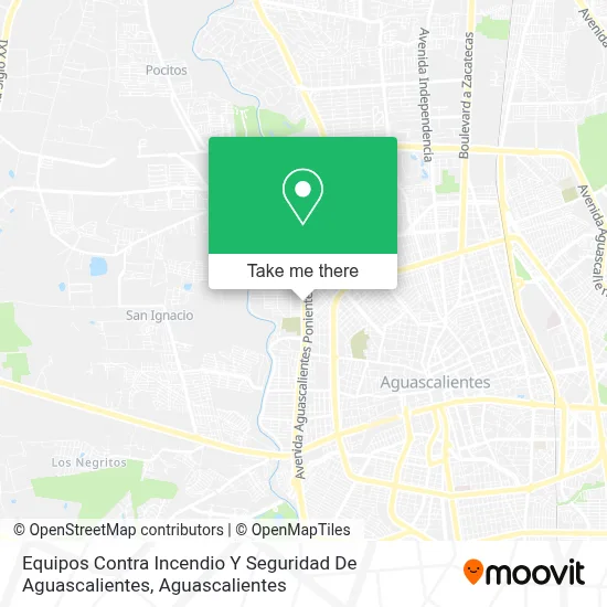Equipos Contra Incendio Y Seguridad De Aguascalientes map