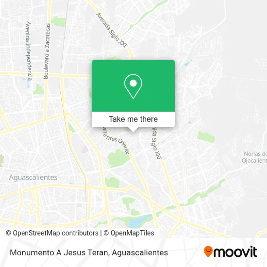Monumento A Jesus Teran map