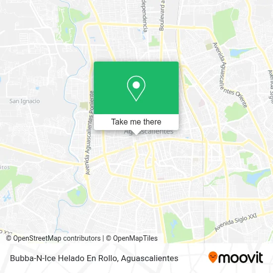 Bubba-N-Ice Helado En Rollo map