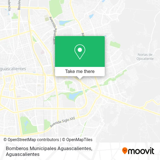 Bomberos Municipales Aguascalientes map