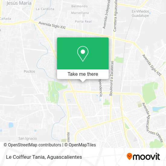 Le Coiffeur Tania map