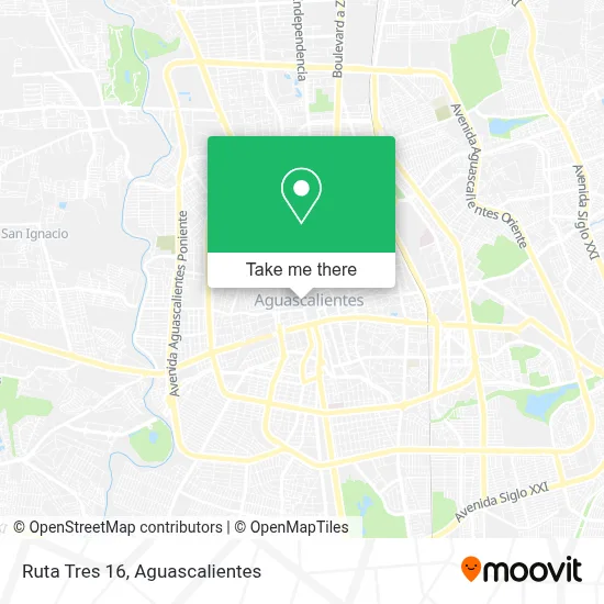 Ruta Tres 16 map
