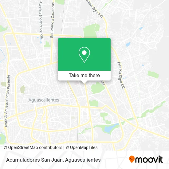 Acumuladores San Juan map