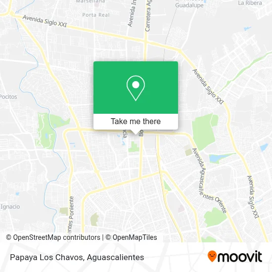 Papaya Los Chavos map