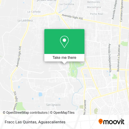 Fracc Las Quintas map