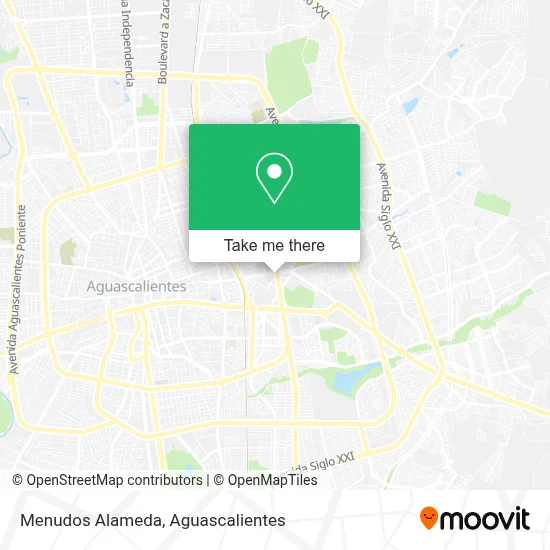 Menudos Alameda map