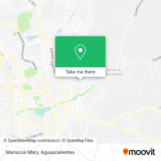 Mariscos Mary map