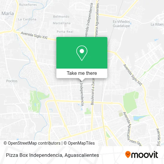 Pizza Box Independencia map