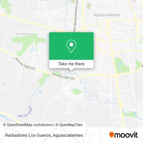 Radiadores Los Gueros map
