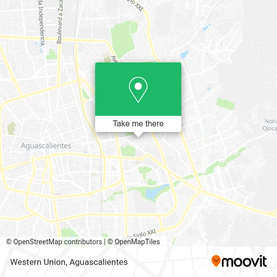Western Union map