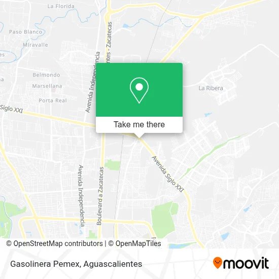 Gasolinera Pemex map