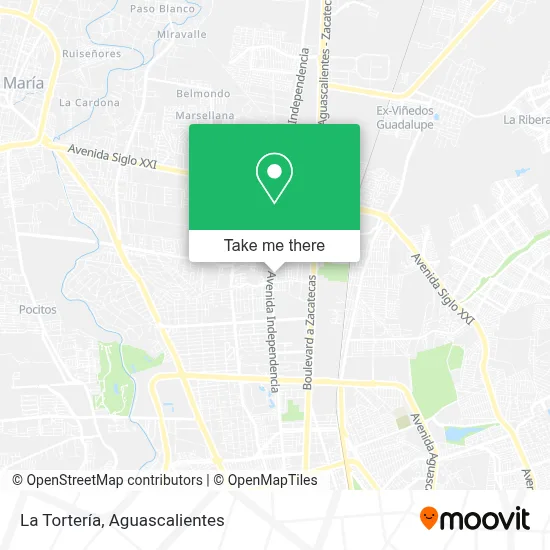 La Tortería map