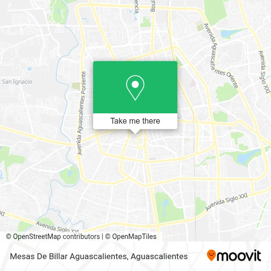 Mesas De Billar Aguascalientes map