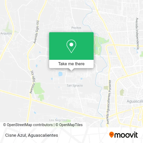 Cisne Azul map