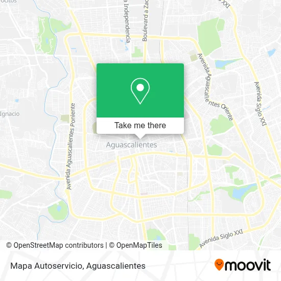 Mapa Autoservicio map