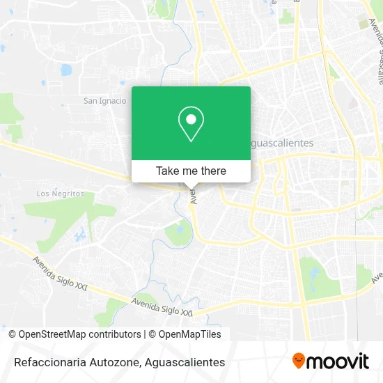 Refaccionaria Autozone map