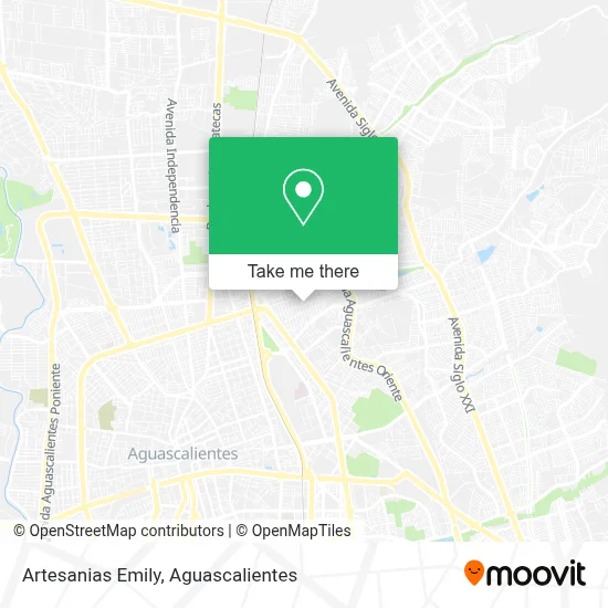 Artesanias Emily map