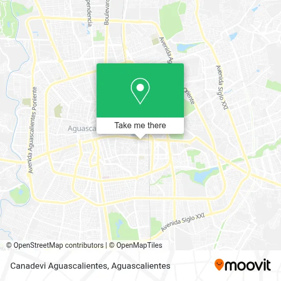 Canadevi Aguascalientes map