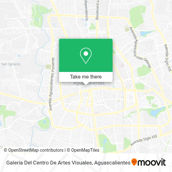 Galería Del Centro De Artes Visuales map