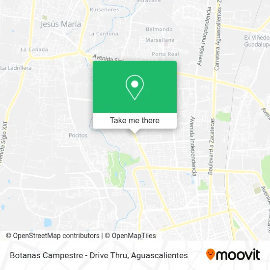 Botanas Campestre - Drive Thru map