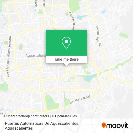 Puertas Automaticas De Aguascalientes map