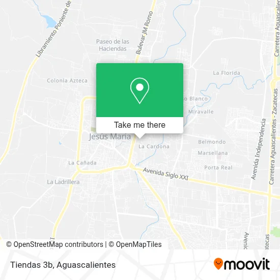 Tiendas 3b map