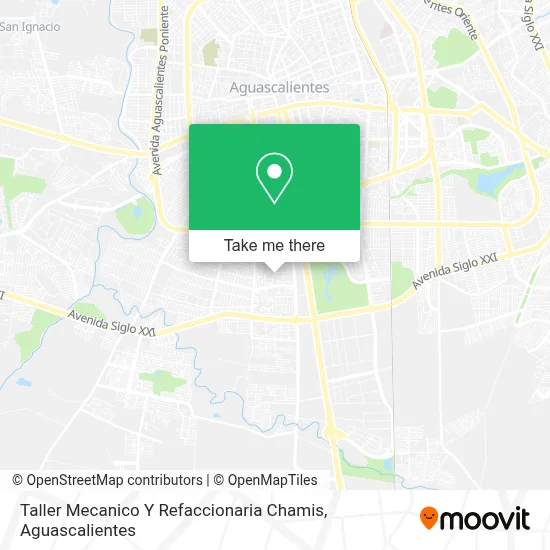 Taller Mecanico Y Refaccionaria Chamis map