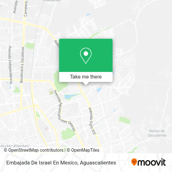 Embajada De Israel En Mexico map