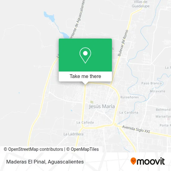 Maderas El Pinal map
