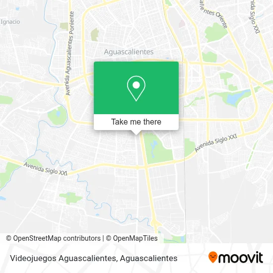 Videojuegos Aguascalientes map