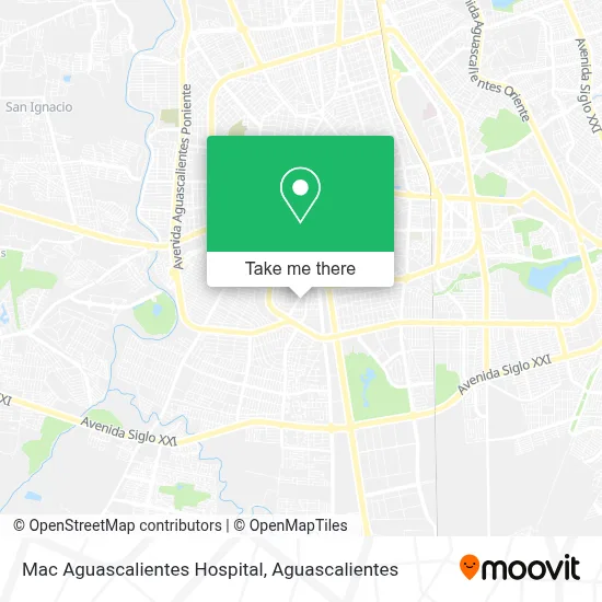 Mac Aguascalientes Hospital map