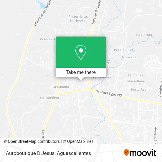 Autoboutique D'Jesus map