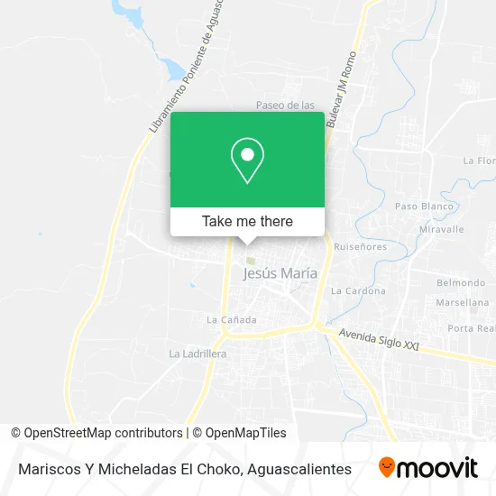 Mariscos Y Micheladas El Choko map