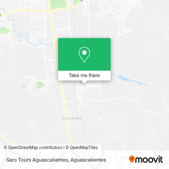 Saro Tours Aguascalientes map