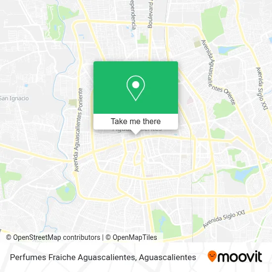 Perfumes Fraiche Aguascalientes map