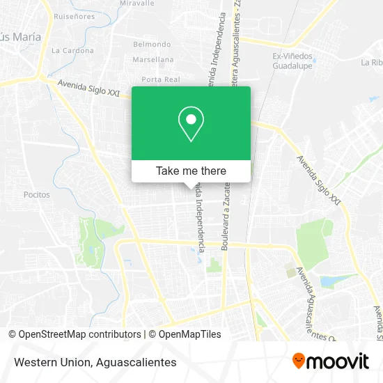 Western Union map