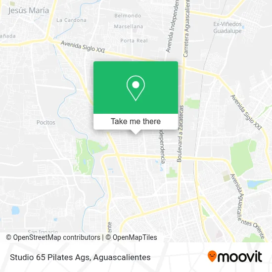 Studio 65 Pilates Ags map