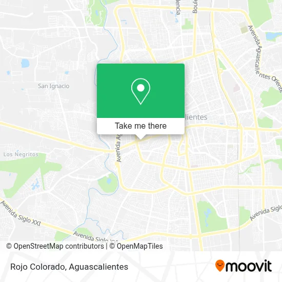 Rojo Colorado map