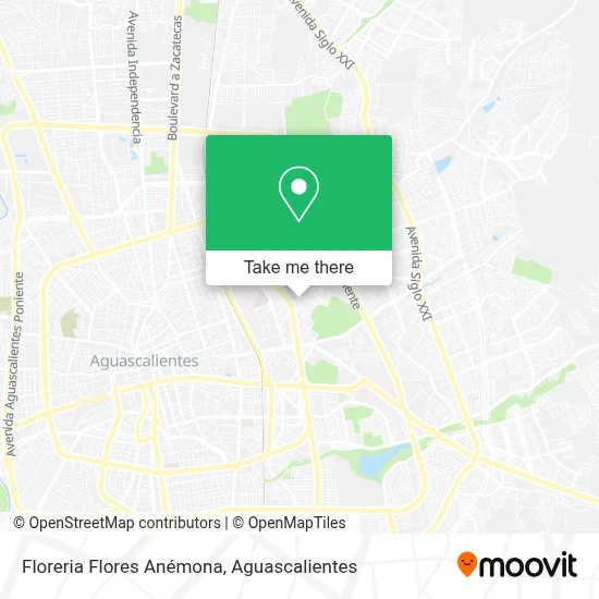 Floreria Flores Anémona map