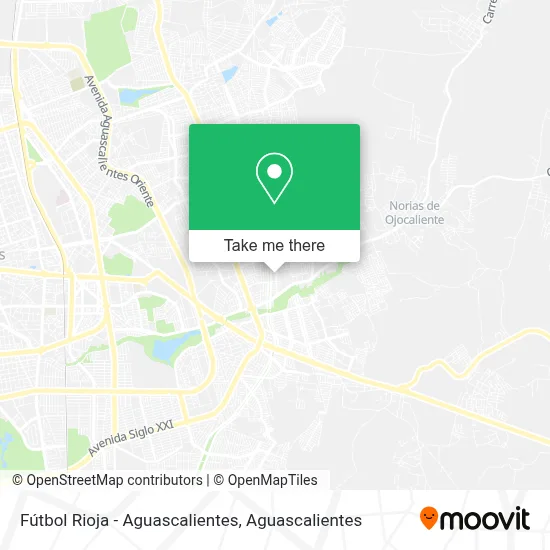 Fútbol Rioja - Aguascalientes map