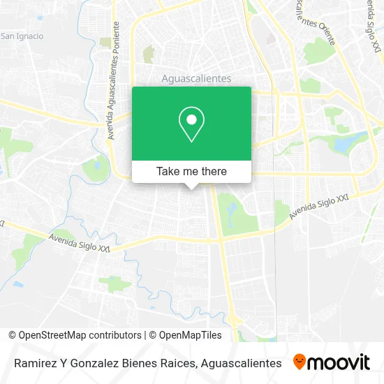 Ramirez Y Gonzalez Bienes Raices map