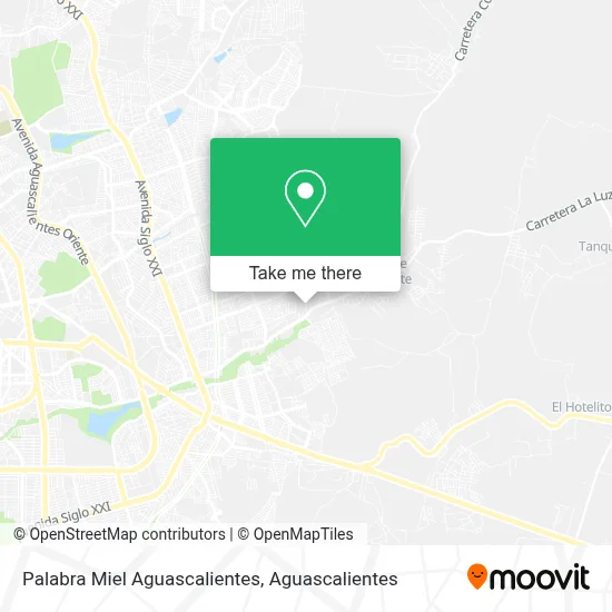 Palabra Miel Aguascalientes map
