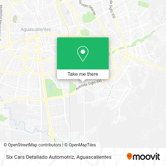 Six Cars Detallado Automotriz map